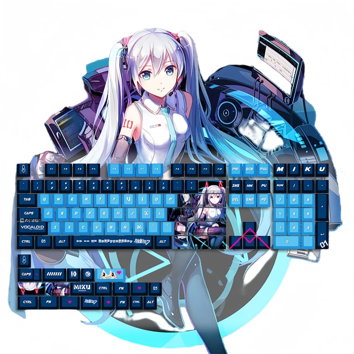 Amazon.co.jp: XINGYUNSHI 初音ミク キーキャップ メカニカル